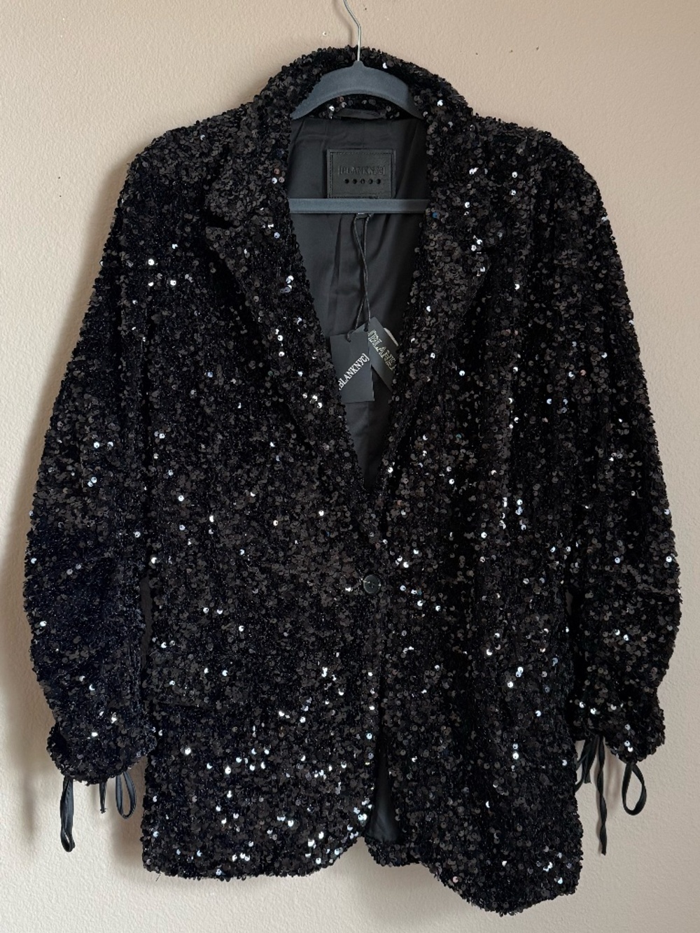 BLANKNYC, Sequin blazer, Black, size M